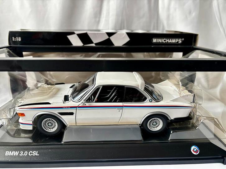 Minichamps BMW 3.0 CSL 1:18 nieuw Heritage Collection, Hobby en Vrije tijd, Modelauto's | 1:18, Nieuw, Auto, MiniChamps, Ophalen of Verzenden