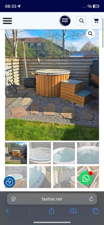 Hottub 170cm €7500 nieuw / bekend merk / genruikt 2e hands beschikbaar voor biedingen