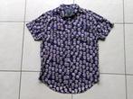 Rockerbox heren overhemd skulls maat L, Ophalen of Verzenden, Zo goed als nieuw, Blauw, Rockerbox