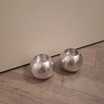 Vintage Ikea Nassjo bol kandelaar waxinelichthouder, Ophalen of Verzenden, Zo goed als nieuw, Grijs, Metaal