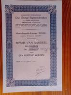 Duc. George Sigarenfabriek / Gebr. Bazelmans - Zeelst 1928, Verzamelen, Ophalen of Verzenden, Gebruikt, Overige typen