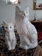 2 PORSELEINEN   GROTE  POESEN BEELDEN !, Verzamelen, Ophalen, Zo goed als nieuw