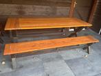PTMD Picknicktafel 240x90, Huis en Inrichting, Tafels | Eettafels, Ophalen, Gebruikt, Teakhout, 200 cm of meer