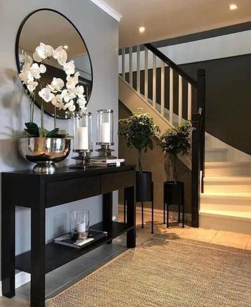 Lifestyle Home - Designer - Spiegel- Zwart - Rond-100x100 cm beschikbaar voor biedingen