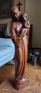 Houten Maria Beeld., Antiek en Kunst, Ophalen of Verzenden