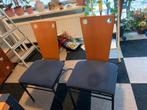 4 X eet tafel stoelen, Huis en Inrichting, Stoelen, Ophalen, Hout, Gebruikt, Overige kleuren