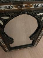 Authentieke Marokkaanse Spiegel - Bruin, 50x40cm, Minder dan 50 cm, Gebruikt, Ophalen of Verzenden, Minder dan 100 cm