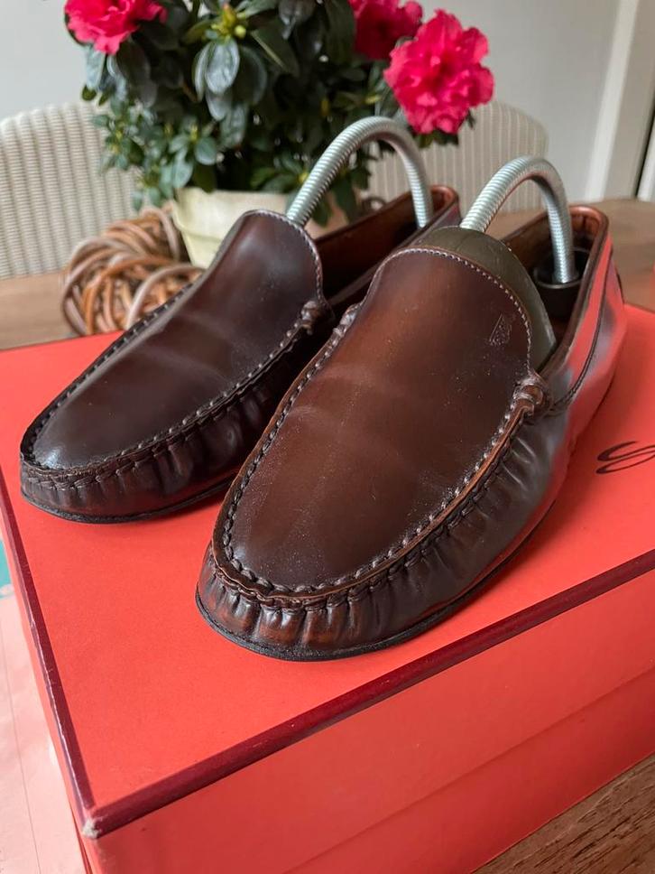 Tod’s lerenloafers in maat 38 donkerbruin, Kleding | Dames, Schoenen, Zo goed als nieuw, Instappers, Bruin, Ophalen of Verzenden