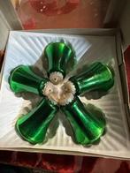 5 Groene Vintage Kerstklokjes, Diversen, Kerst, Ophalen, Gebruikt