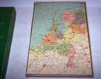 Antieke houten topografische K-puzzle Nederland. Igs., Antiek en Kunst, Ophalen of Verzenden