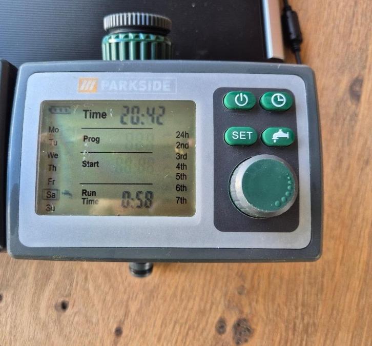 Parkside watertimer / besproeiingscomputer incl. handleiding, Tuin en Terras, Bewateringscomputers, Gebruikt, Ophalen