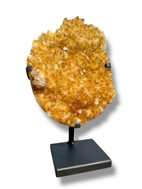Museumkwaliteit Citrien op standaard!, Verzamelen, Mineralen en Fossielen, Mineraal, Ophalen of Verzenden