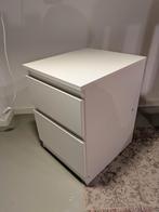 Ikea Nachtkastje Wit - 2 Lades - Gebruikt, Huis en Inrichting, Kasten | Ladekasten, Ophalen, Minder dan 50 cm, Gebruikt, 1 of 2 laden