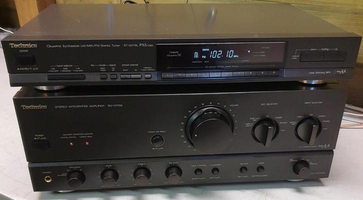 Technics set class AA versterker su-vx700 + tuner st-g470l, Audio, Tv en Foto, Stereo-sets, Ophalen of Verzenden