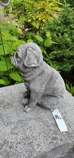 MOPSHOND / betonnen beeld, Dierenbeeld, Nieuw, Info@huisentuindecoratiemarie.nl, Beton