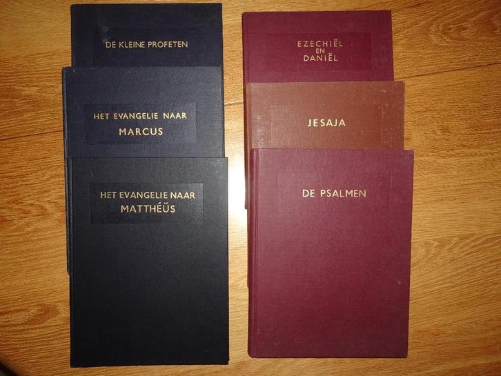 GROTE LETTER Bijbelboeken, Antiek en Kunst, Antiek | Boeken en Bijbels, Ophalen of Verzenden