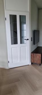 Binnendeur met glas in lood, Ophalen, Glas, Binnendeur, 200 tot 215 cm