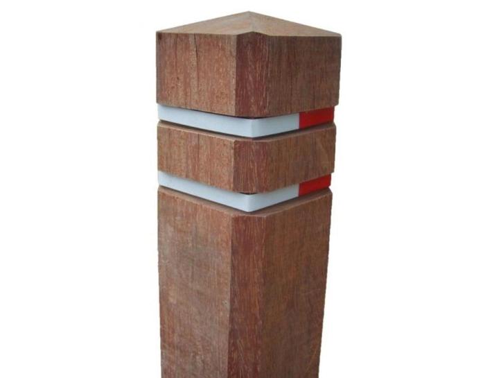 Diamantkoppaal hardhout met reflectiestrips | ACTIE, Tuin en Terras, Palen, Balken en Planken, Nieuw, Palen, Minder dan 180 cm