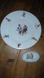 Antiek Kinderservies Schlaggenwald - Bord & Schaaltje, Antiek en Kunst, Antiek | Servies los, Ophalen of Verzenden