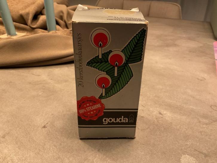 Vintage Kerstboomkaarsjes - 20 stuks Gouda OVP, Diversen, Kerst, Nieuw, Ophalen of Verzenden