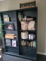 Woood Swing schuifdeurkast zwart, Huis en Inrichting, Kasten | Boekenkasten, Ophalen, Gebruikt, 200 cm of meer, 150 tot 200 cm