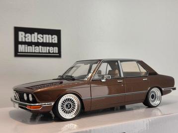 Bmw 5serie E12 - Verlaagd + Alpina velgen - 1:18 MCG beschikbaar voor biedingen