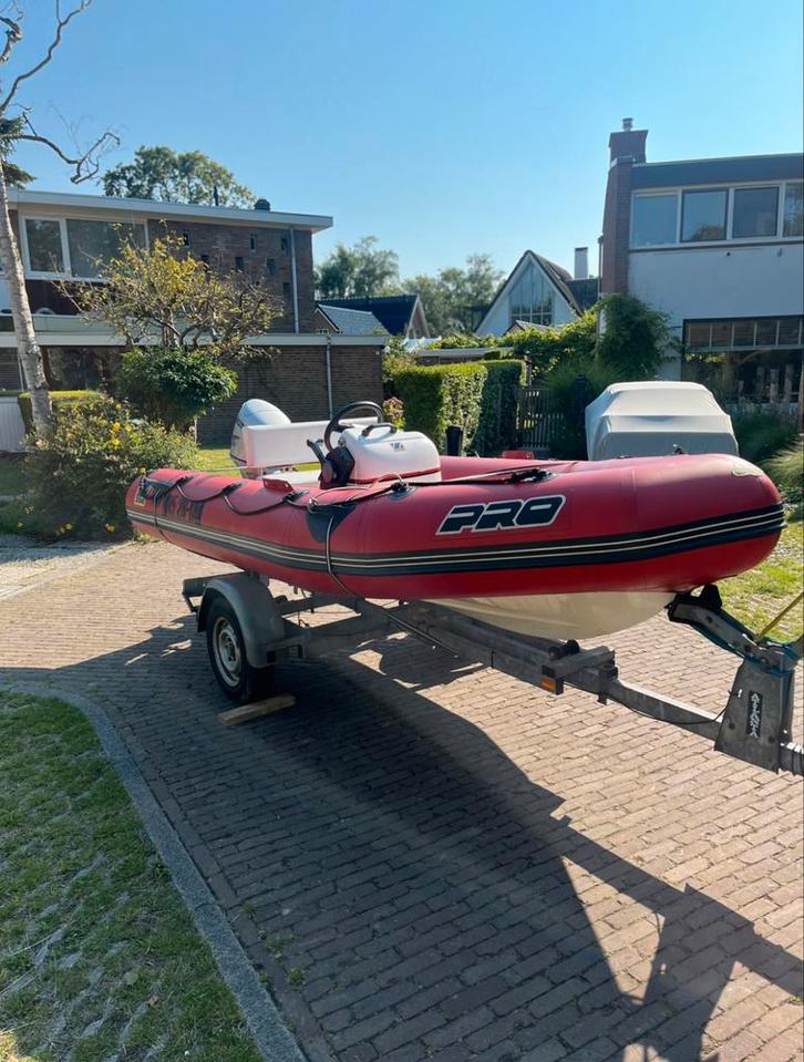Zodiac pro rib 30 pk honda, Watersport en Boten, Rubberboten, Zo goed als nieuw, Zodiac, Overige materialen, Minder dan 70 pk