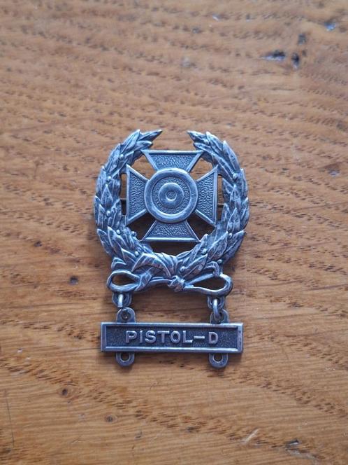 WWII US Army Sterling Marksmanship Badge with clasp, Verzamelen, Militaria | Tweede Wereldoorlog, Embleem of Badge, Amerika, Verzenden