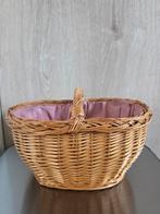 Brocant rieten kindermandje, Ophalen of Verzenden