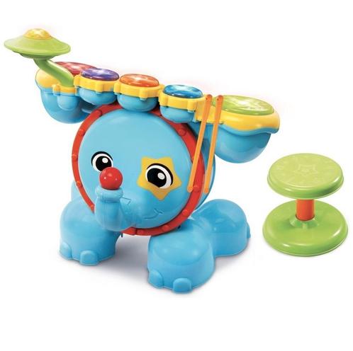 VTech drumstel kind peuter kleuter 1,5 tot 4 jaar olifant, Kinderen en Baby's, Speelgoed | Fisher-Price, Zo goed als nieuw, Ophalen of Verzenden