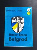⚽ Programma Uefa-Cup Carl Zeiss Jena - Rode Ster 1979-1980 ⚽, Verzamelen, Verzenden, Buitenlandse clubs