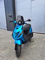 Piaggio Zip 4T Scooter Glans Blauw LED 45km/u (Brom), Ophalen, Overige modellen, Maximaal 45 km/u, Zo goed als nieuw