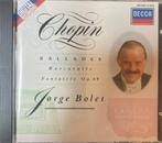 Chopin - Jorge Bolet – Ballades / Barcarolle / Fantaisie Op., Cd's en Dvd's, Ophalen of Verzenden, Romantiek, Gebruikt, Kamermuziek