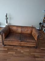 Rundlederen antieke Chesterfield bank (ophalen in Drunen), Ophalen