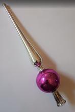 Ajeko piek roze, kerstpiek, oude kerstbal, vintage 24 cm, Ophalen of Verzenden