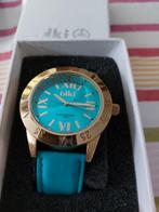 Ikki Horloge - Turquoise & Goudkleurig (NIEUW), Sieraden, Tassen en Uiterlijk, Horloges | Dames, Overige merken, Overige materialen