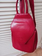 PELLE rood leren rugtas Made in Italy, Ophalen of Verzenden, Zo goed als nieuw, Rood, Overige typen