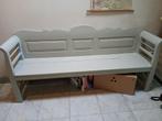 Oud bankje, mooi geverfd - 2 meter, Antiek en Kunst, Ophalen of Verzenden