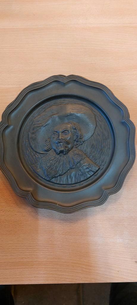 Tinnen Bord met Rubebs Afbeelding, Antiek en Kunst, Antiek | Wandborden en Tegels, Ophalen