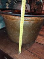 Grote koperen bronzen ketel brocante antiek, Antiek en Kunst, Ophalen of Verzenden