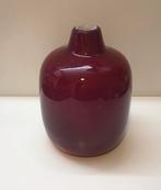 Mooie glazen rode vaas, Ophalen, Minder dan 50 cm, Rood, Glas