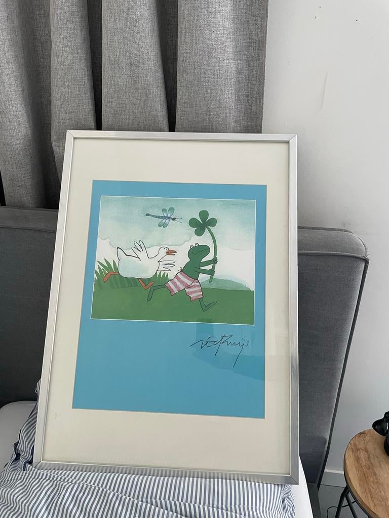 Kikker poster van Max Velthuijs met of zonder lijst, Kinderen en Baby's, Kinderkamer | Inrichting en Decoratie, Ophalen