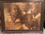 Four Studies of an African Man P.P. Rubens 1577-1640, Antiek en Kunst, Ophalen of Verzenden