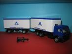 Thyssen  Cargo-Box  MERCEDES combi blauw  Herpa, Ophalen of Verzenden, Nieuw, Bus of Vrachtwagen, Herpa