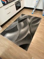 Vloerkleed zwart/grijs 140 x 200, Ophalen, Gebruikt, Zwart, Tapijt