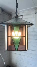 Mooi gaaf antiek art deco glas in lood lampje, Antiek en Kunst, Antiek | Lampen, Ophalen of Verzenden