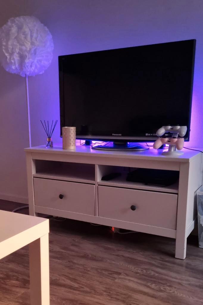 Witte TV-meubel met lades, Huis en Inrichting, Complete inboedels, Ophalen of Verzenden