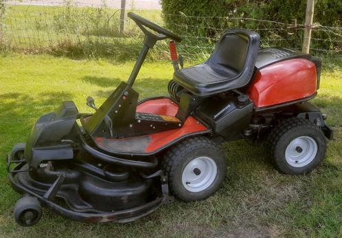 Jonsered frontmaaier, Tuin en Terras, Zitmaaiers, Gebruikt, 90 tot 120 cm, Elektrische starter, Mulchfunctie, Ophalen