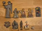 10 stuks tinnen voorwerpen.  Kunst. Vintage. Kühn., Antiek en Kunst, Antiek | Tin, Verzenden