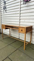 Sidetable/ schrijftafel/ bureau/ dressoir bamboe vintage, Huis en Inrichting, Tafels | Sidetables, Ophalen, 100 tot 150 cm, Zo goed als nieuw